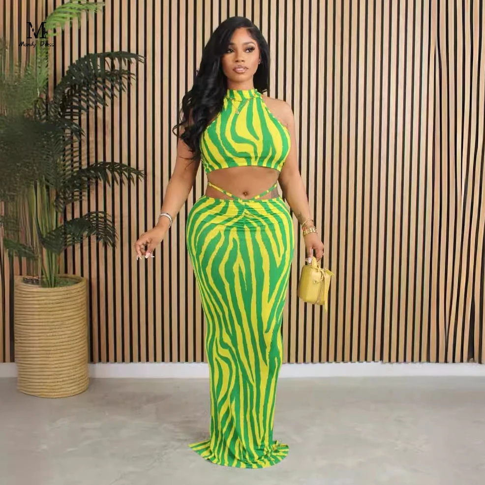 Sexy Women 2 Piece Skirt Set Stripe Print Sleeveless Crop Tops Summer Skinny Fashion Two Piece Matching Outfits 2024
Sexy Women 2 Piece Skirt Set Stripe Print Sleeveless Crop Tops Summer Skinny Fashion Two Piece Matching Outfits 2024