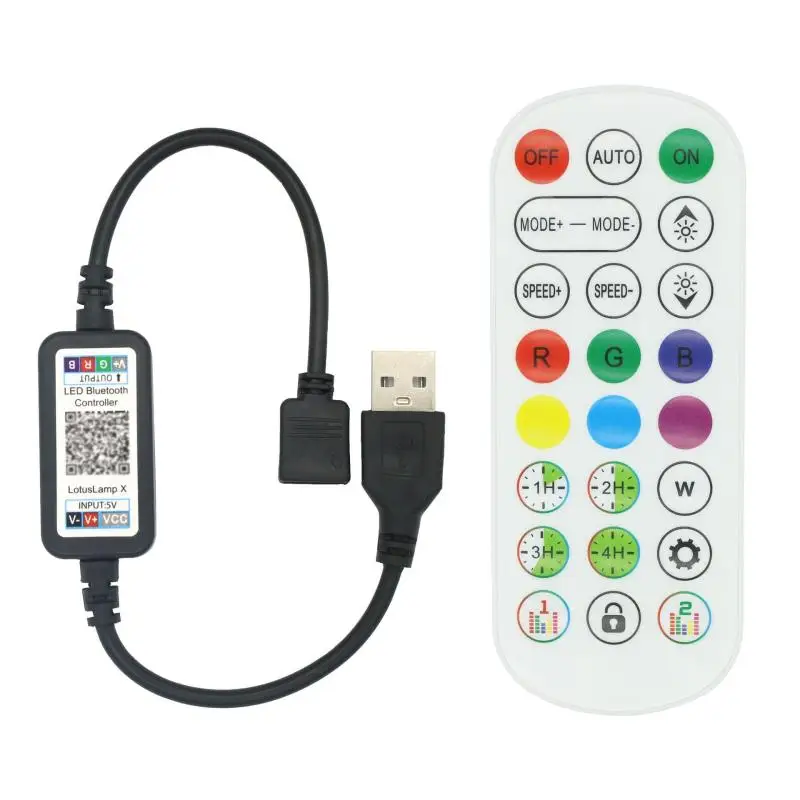 Home RGB Colorful LED Light Strip Connector For APP Control DC USB 5V-24V Music Colorful Tape Light Mini Bluetooth Controller
Home RGB Colorful LED Light Strip Connector For APP Control DC USB 5V-24V Music Colorful Tape Light Mini Bluetooth Controller