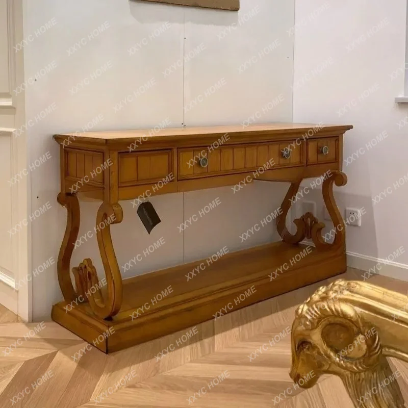 solid wood entrance table, retro living room decorative table, entrance cabinet
solid wood entrance table, retro living room decorative table, entrance cabinet