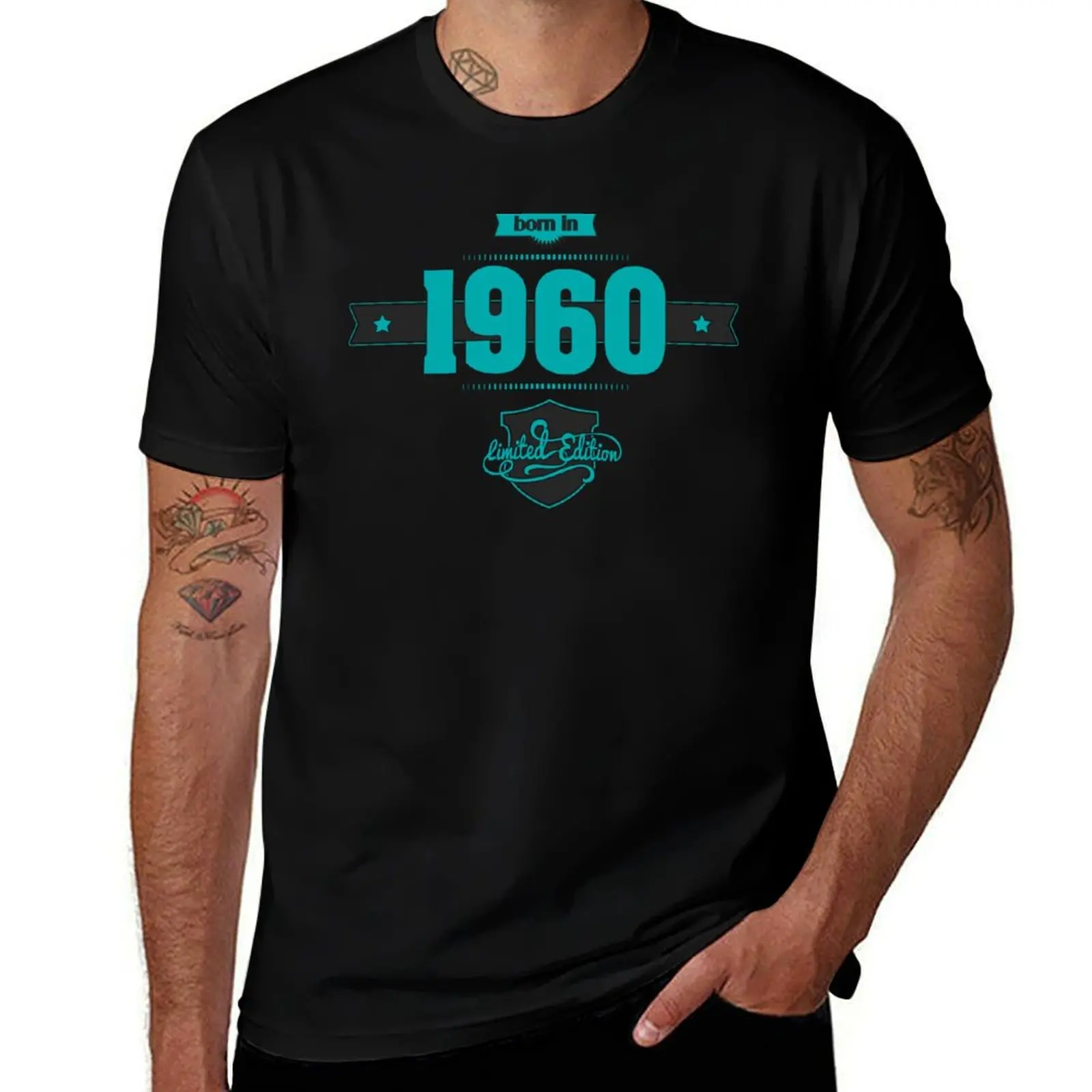 Born in 1960 (Blue&Darkgrey) T-Shirt cute tops Short sleeve tee shirts graphic tee funny t shirts for men
Born in 1960 (Blue&Darkgrey) T-Shirt cute tops Short sleeve tee shirts graphic tee funny t shirts for men