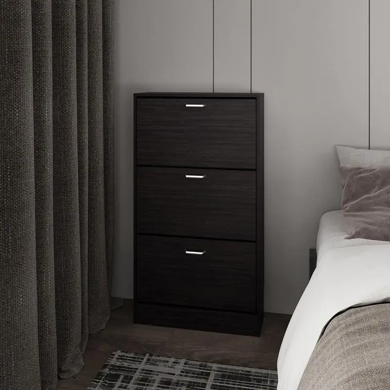 Black Shoe Rack Organizer for Bedroom Storage
Black Shoe Rack Organizer for Bedroom Storage