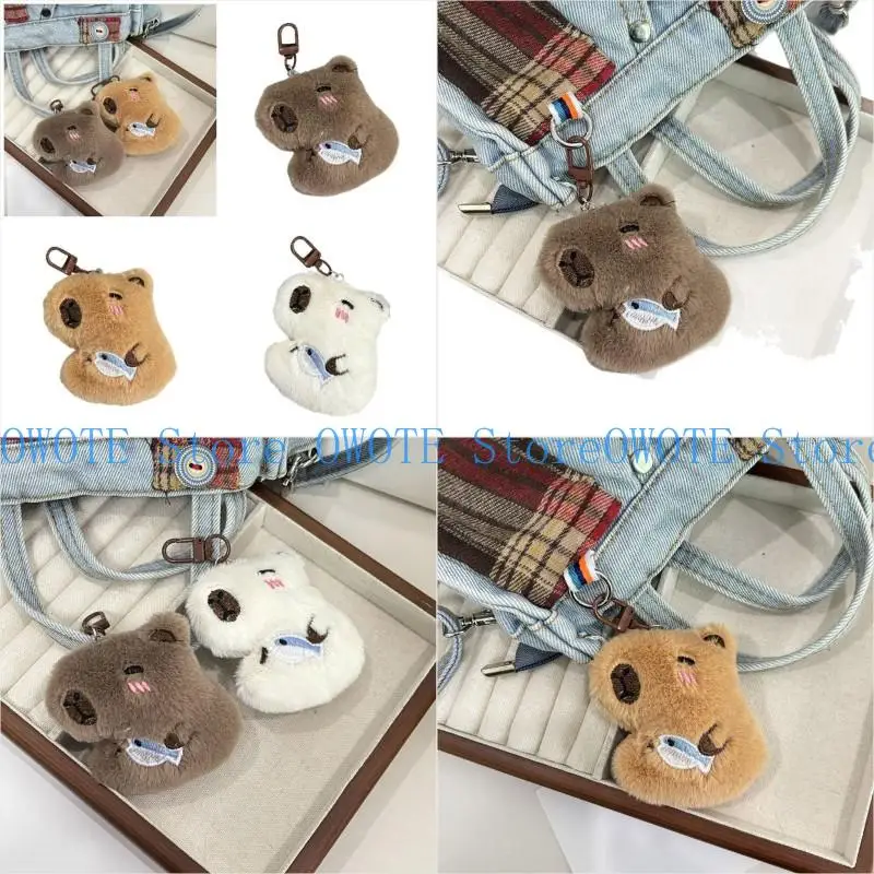 A52E Fashionable Capybaras Plush Key Holder Color with Removable Dress Up Features
A52E Fashionable Capybaras Plush Key Holder Color with Removable Dress Up Features