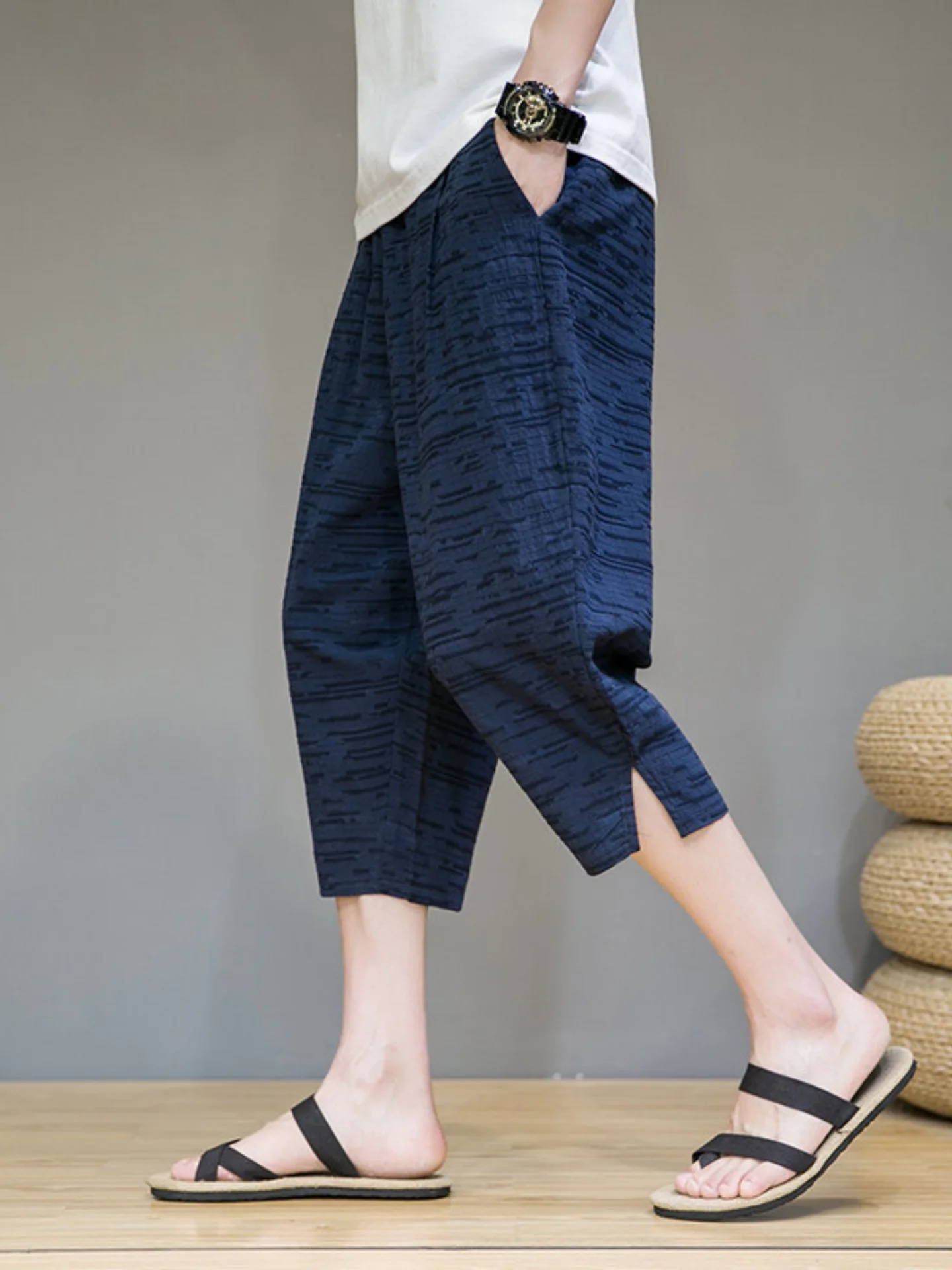 Men's Summer Thin Cotton Linen Casual Pants Loose Straight Leg Beach orts Comfortable Breathable Lightweight Qui Dry
Men's Summer Thin Cotton Linen Casual Pants Loose Straight Leg Beach orts Comfortable Breathable Lightweight Qui Dry