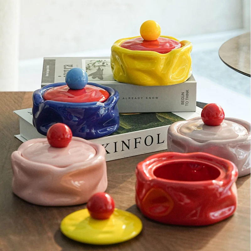 Colorful Ceramic Ashtray Living Room Desktop Fly Ash Storage Box Irregular Circular Ashtray Home Decoration Accessories Ashtray
Colorful Ceramic Ashtray Living Room Desktop Fly Ash Storage Box Irregular Circular Ashtray Home Decoration Accessories Ashtray
