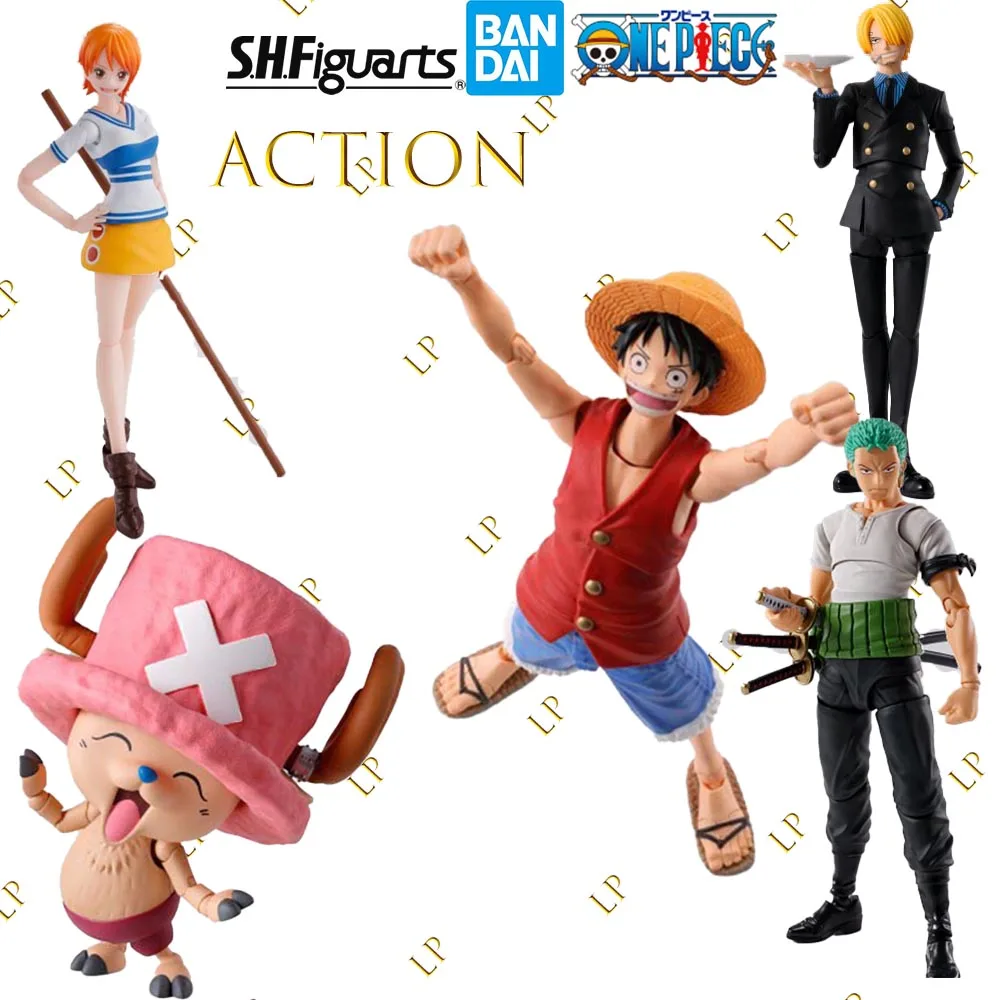 BANDAI S.H.Figuarts ONE PIECE Monkey D Luffy Roronoa Zoro Sanji Nami Chopper Anime model action figure Genuine Boxed Toy
BANDAI S.H.Figuarts ONE PIECE Monkey D Luffy Roronoa Zoro Sanji Nami Chopper Anime model action figure Genuine Boxed Toy