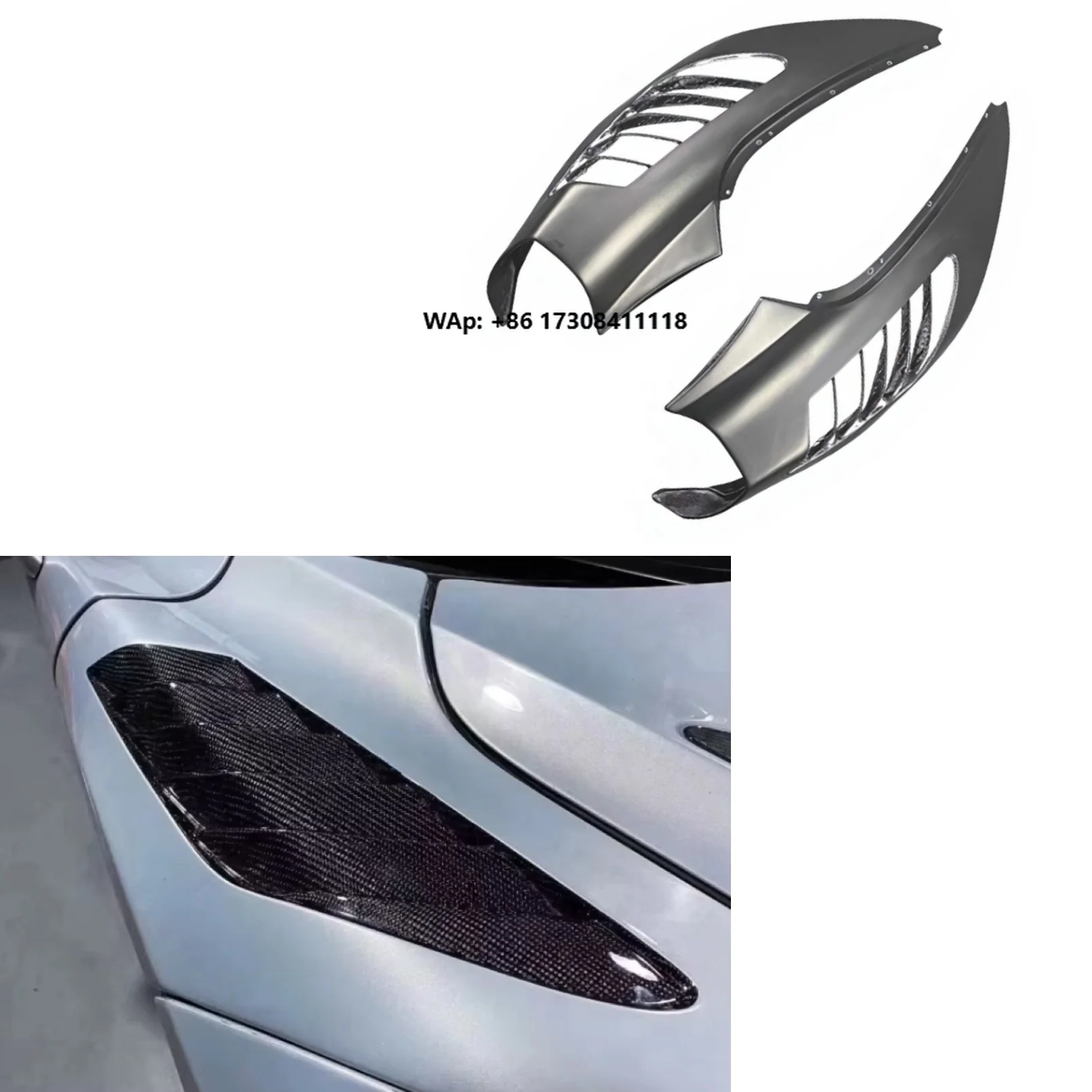 High Quality Vorsteine-r Style Carbon Fiber Fender Fit for 720S Factory Direct
High Quality Vorsteine-r Style Carbon Fiber Fender Fit for 720S Factory Direct
