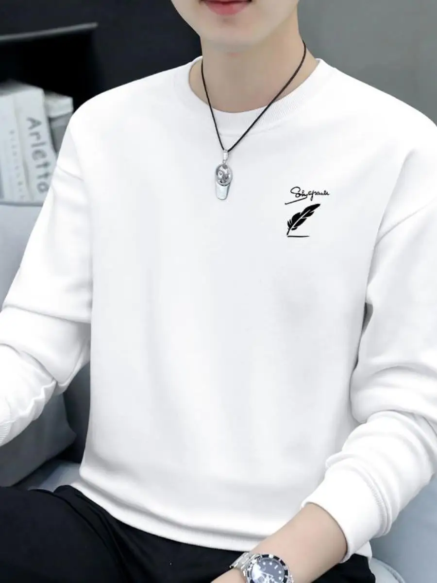 Loose Fit round Ne Long Sve Sweatirt Men's Spring Autumn Thin Outerwear Hoodl Casual Comfortable Streetwear
Loose Fit round Ne Long Sve Sweatirt Men's Spring Autumn Thin Outerwear Hoodl Casual Comfortable Streetwear