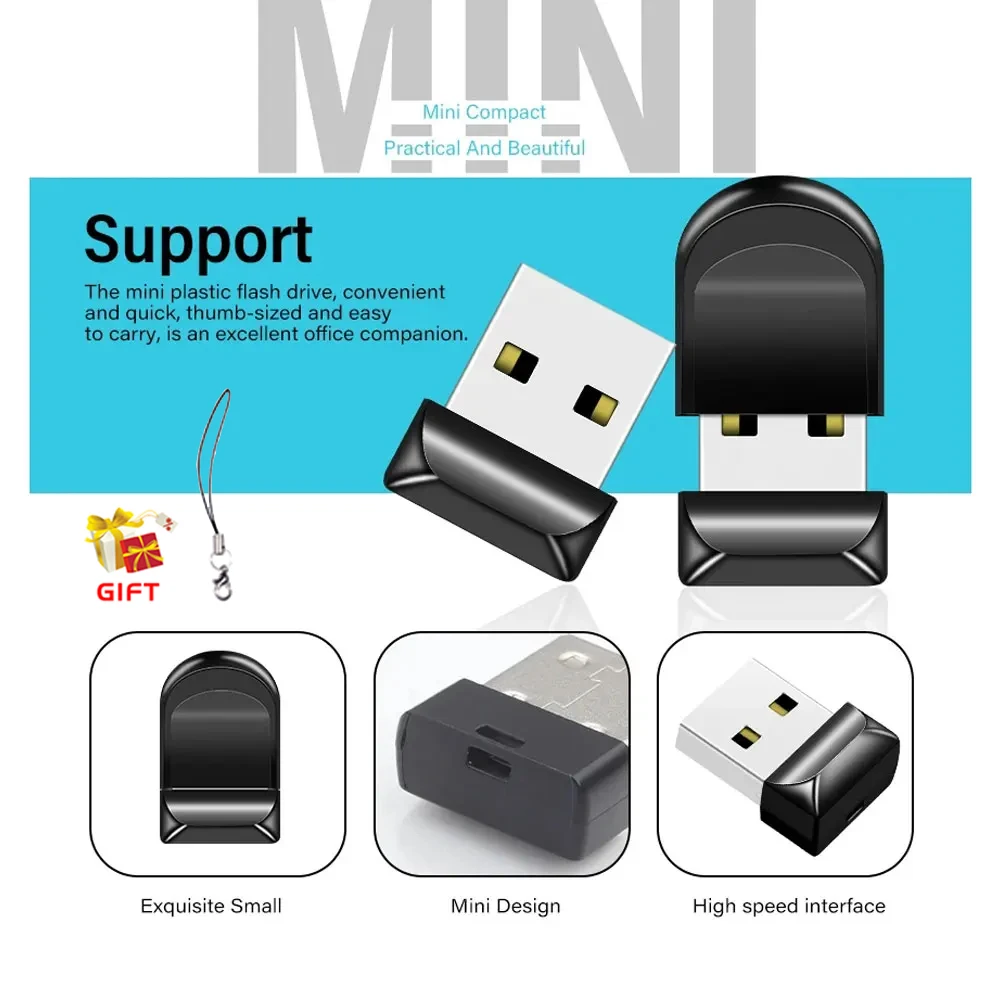 Mini USB Portable Pen Drive 64GB 128GB Mini USB Flash Drive 2.0 Memory Stick 8GB 16GB 32GB Key Chain USB Stick Storage Devices
Mini USB Portable Pen Drive 64GB 128GB Mini USB Flash Drive 2.0 Memory Stick 8GB 16GB 32GB Key Chain USB Stick Storage Devices