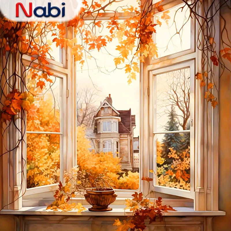 Nabi DIY Алмазная мозаика Пейзаж Окно Акрил Полный круглый квадратный алмазный живопись Пейзаж Осень Ручная работа
Nabi DIY Алмазная мозаика Пейзаж Окно Акрил Полный круглый квадратный алмазный живопись Пейзаж Осень Ручная работа