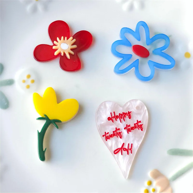 Wholesale 50pcs/lot color pattern print cartoon flowers shape acrylic beads diy jewelry garment hair accessory
Wholesale 50pcs/lot color pattern print cartoon flowers shape acrylic beads diy jewelry garment hair accessory