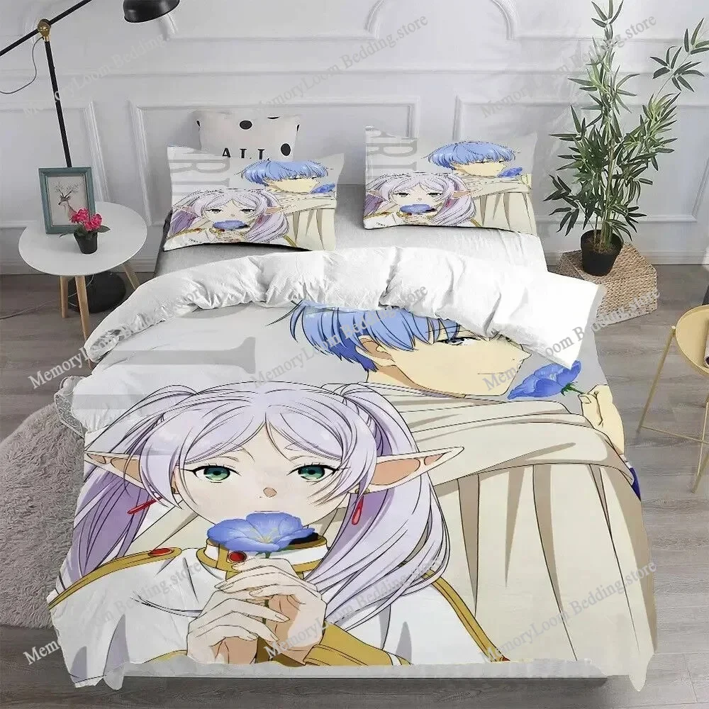 3D Print Anime Frieren Bedding Set Boys Girls Twin Queen King Size Duvet Cover Pillowcase Bed boys Adult Home Textileextile
3D Print Anime Frieren Bedding Set Boys Girls Twin Queen King Size Duvet Cover Pillowcase Bed boys Adult Home Textileextile