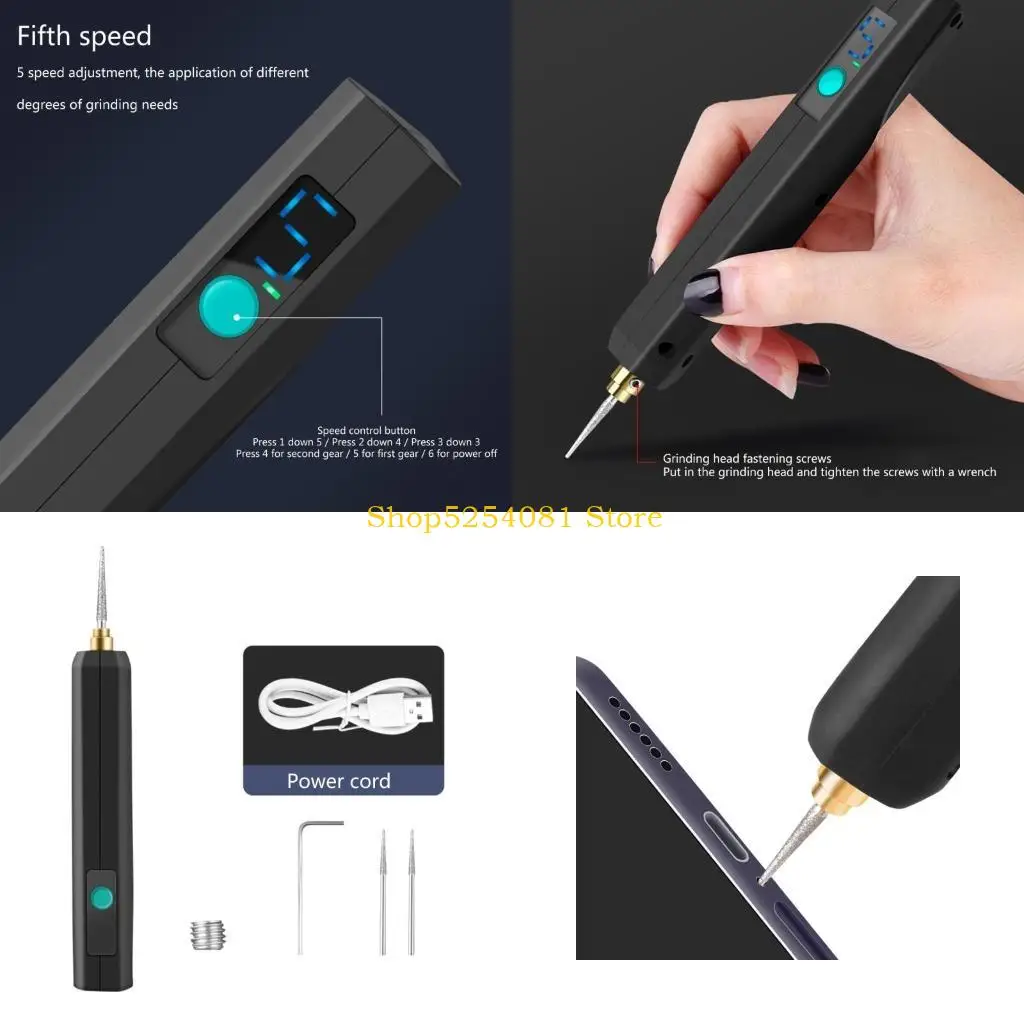 AXYC Mini Grinder Type-C Rechargeable Engraver Pen Wireless Electric Grinder Jade- Carving Engrave Grinding Tool
AXYC Mini Grinder Type-C Rechargeable Engraver Pen Wireless Electric Grinder Jade- Carving Engrave Grinding Tool