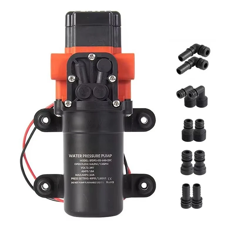 12V Marine Water Pump Diaphragm Self Priming Pump Boat Accessories Showers Toilets Water Transfer Motor for RV Caravan
12V Marine Water Pump Diaphragm Self Priming Pump Boat Accessories Showers Toilets Water Transfer Motor for RV Caravan