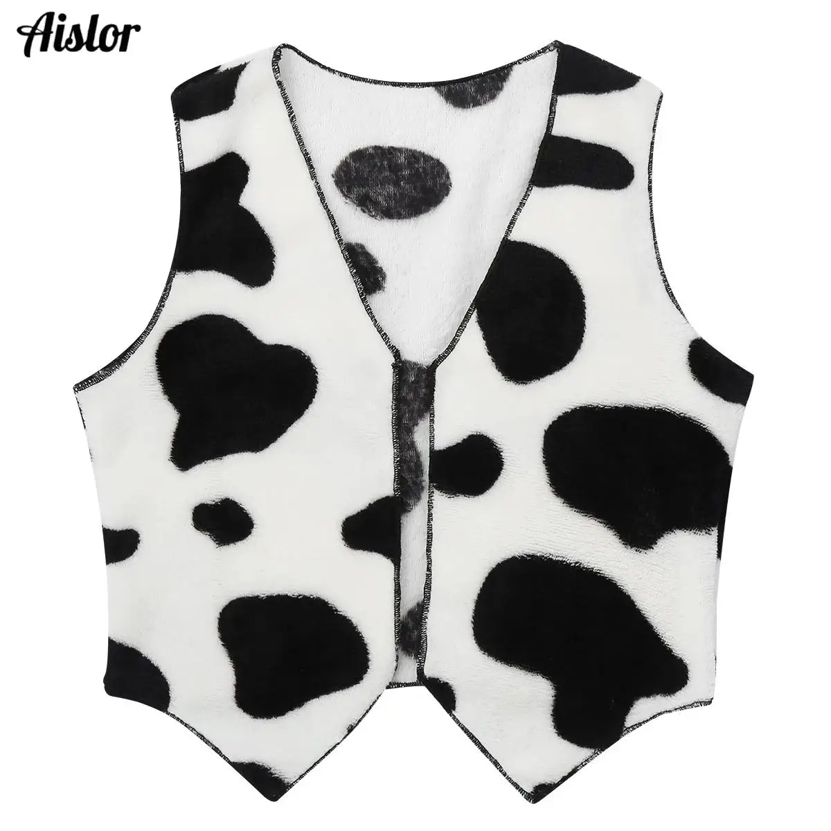 Kids Cowboy Cowgirl Vest Soft Flannel Sleeveless Open Front Cow Printed Waistcoat Tops Boys Girls Rave Party Dress Up Costume
Kids Cowboy Cowgirl Vest Soft Flannel Sleeveless Open Front Cow Printed Waistcoat Tops Boys Girls Rave Party Dress Up Costume