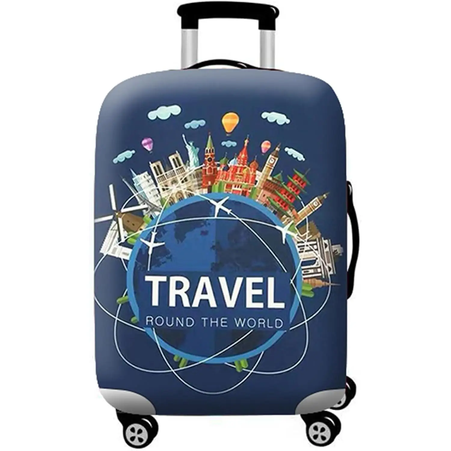 Travel Round The World Pattern Luggage Cover Suitcase Protector for Carry On Trolley for Unisex Vibrant Vacation
Travel Round The World Pattern Luggage Cover Suitcase Protector for Carry On Trolley for Unisex Vibrant Vacation