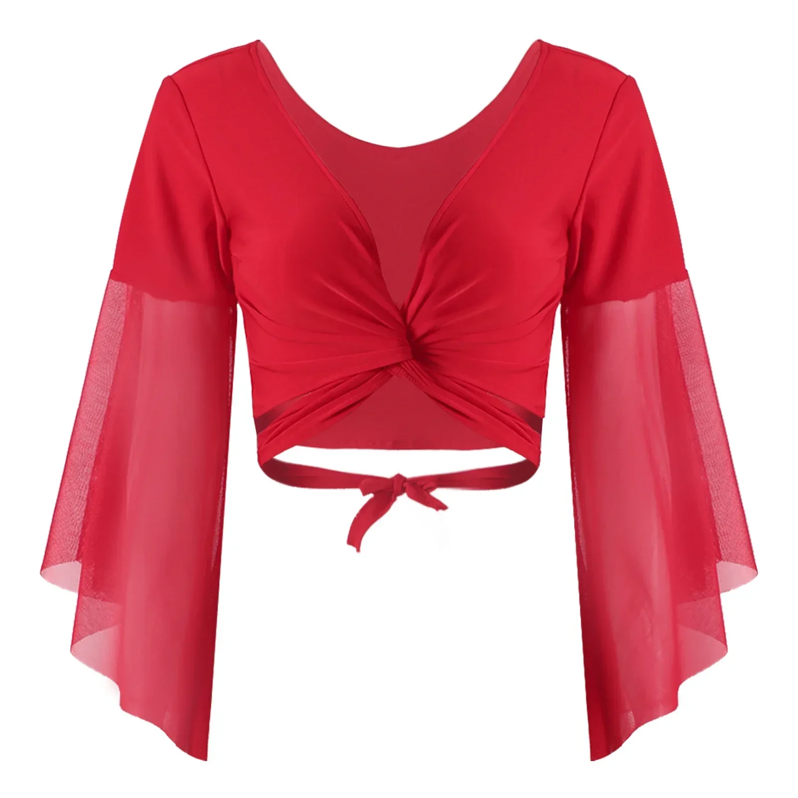 Lace-up Belly Dance Tops with Sequin Beaded Chiffon Skirt Women Long Flare Sleeve Shawl Shrug Bolero Cardigan Dancewear Costume
Lace-up Belly Dance Tops with Sequin Beaded Chiffon Skirt Women Long Flare Sleeve Shawl Shrug Bolero Cardigan Dancewear Costume