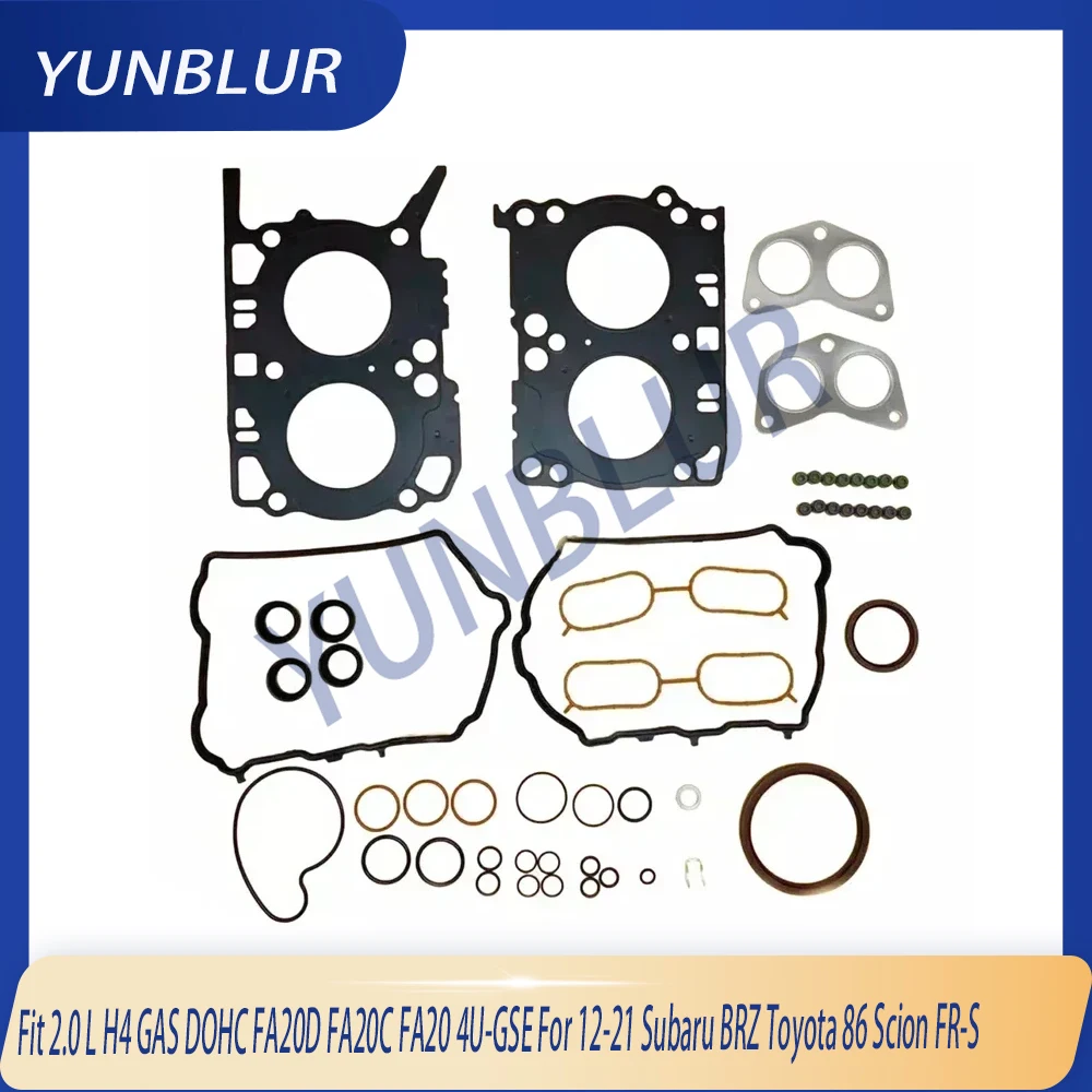 Cylinder Full Head Gasket Set Fit 2.0 L H4 GAS DOHC FA20D FA20C FA20 4U-GSE For 12-21 Subaru BRZ Toyota 86 Scion FR-S Engine
Cylinder Full Head Gasket Set Fit 2.0 L H4 GAS DOHC FA20D FA20C FA20 4U-GSE For 12-21 Subaru BRZ Toyota 86 Scion FR-S Engine