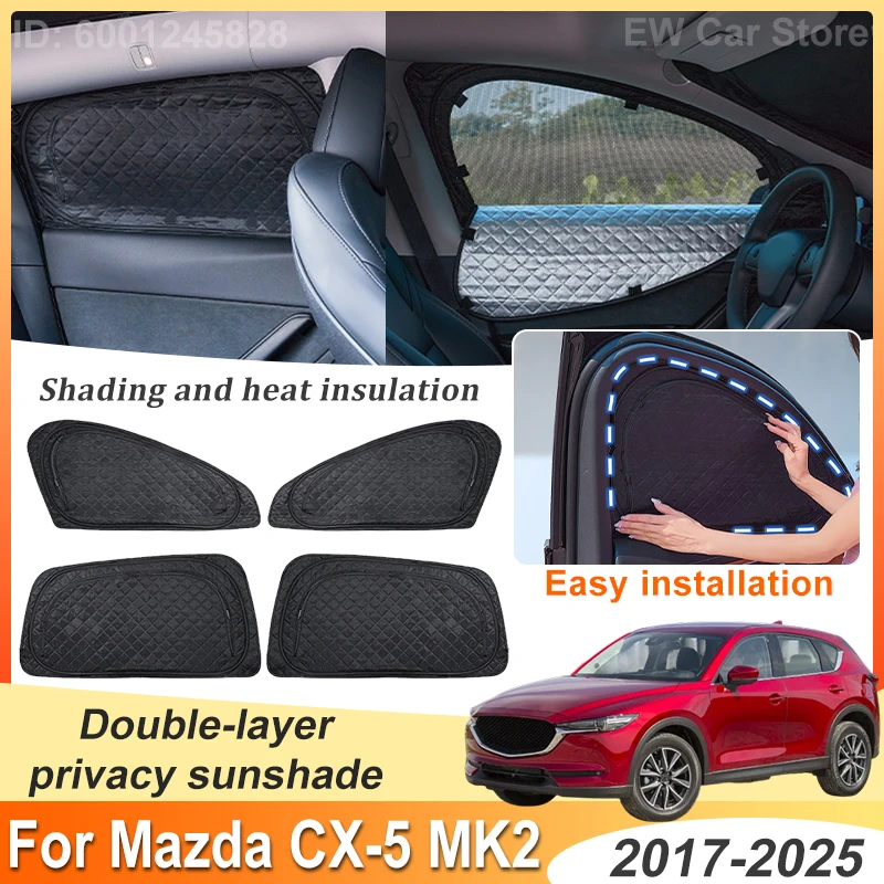 Protect Privacy Window Visor For Mazda CX 5 KF 2021 Accessories 2017~2025 Car Double Layer Mesh Sunshade Camping Sun Shade Parts
Protect Privacy Window Visor For Mazda CX 5 KF 2021 Accessories 2017~2025 Car Double Layer Mesh Sunshade Camping Sun Shade Parts