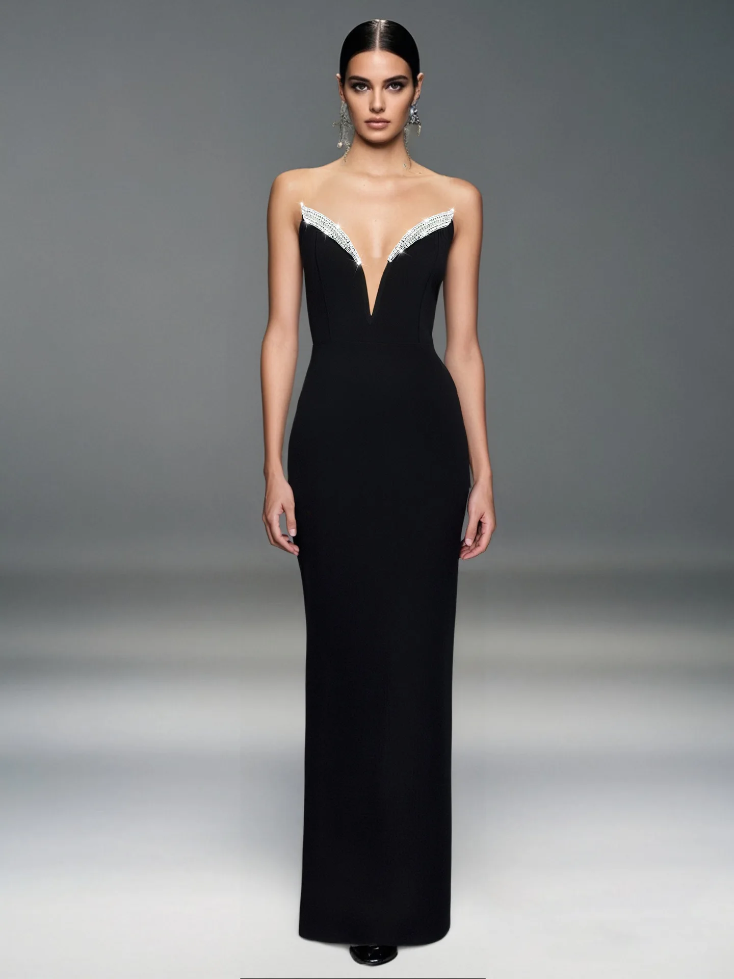 New Spring Women Sleeveless Chest Hugging Dress Summer High Waist Slim Knee Length Dress Luxury with Diamonds Package Hip Dresse
New Spring Women Sleeveless Chest Hugging Dress Summer High Waist Slim Knee Length Dress Luxury with Diamonds Package Hip Dresse