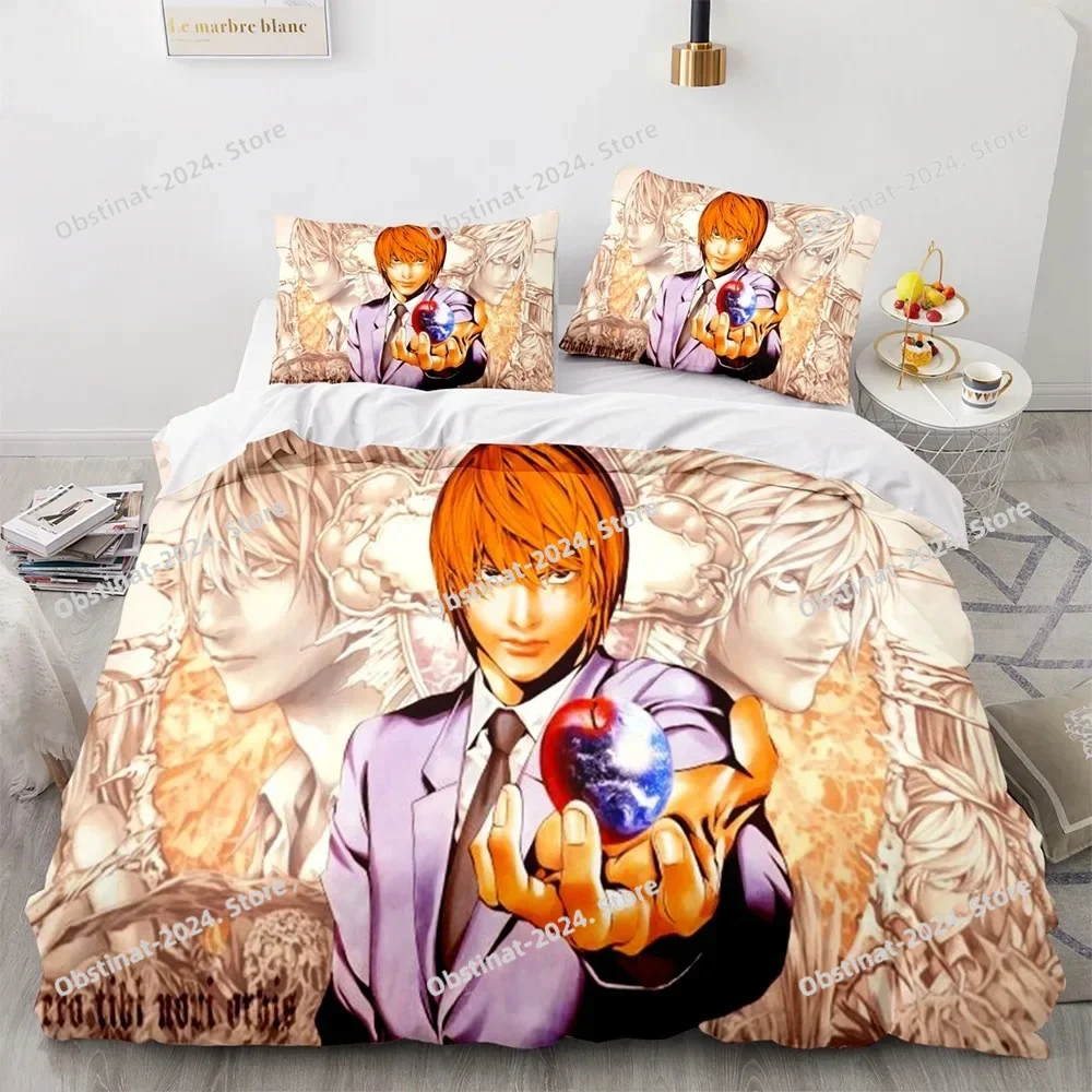 3D Death Note Anime Bedding Set Soft Quilt Duvet Cover with Pillowcase for Single Twin Full Queen King Size Decorative Bed
3D Death Note Anime Bedding Set Soft Quilt Duvet Cover with Pillowcase for Single Twin Full Queen King Size Decorative Bed
