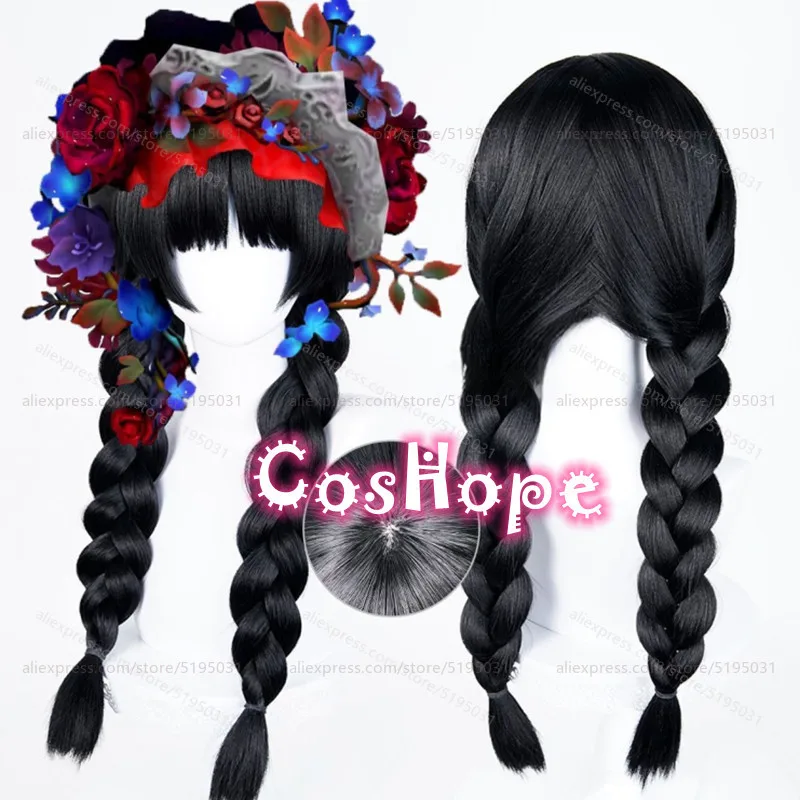 IDV Miss Pomegranate Plate Cosplay Wig Little Girl 65cm Long Black Wig Cosplay Anime Heat Resistant Synthetic Wigs for Costume
IDV Miss Pomegranate Plate Cosplay Wig Little Girl 65cm Long Black Wig Cosplay Anime Heat Resistant Synthetic Wigs for Costume