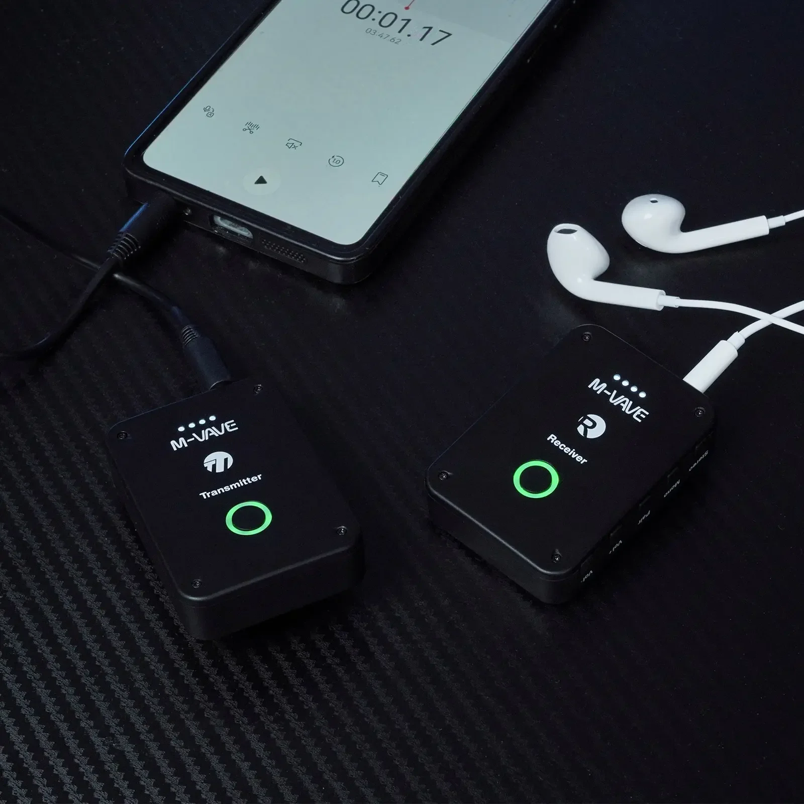 Wireless Ear Monitor with Recording Output - Usb-C Rechargeable, Multi-Receiver Pairing, Lightweight Design for Band Practice
Wireless Ear Monitor with Recording Output - Usb-C Rechargeable, Multi-Receiver Pairing, Lightweight Design for Band Practice