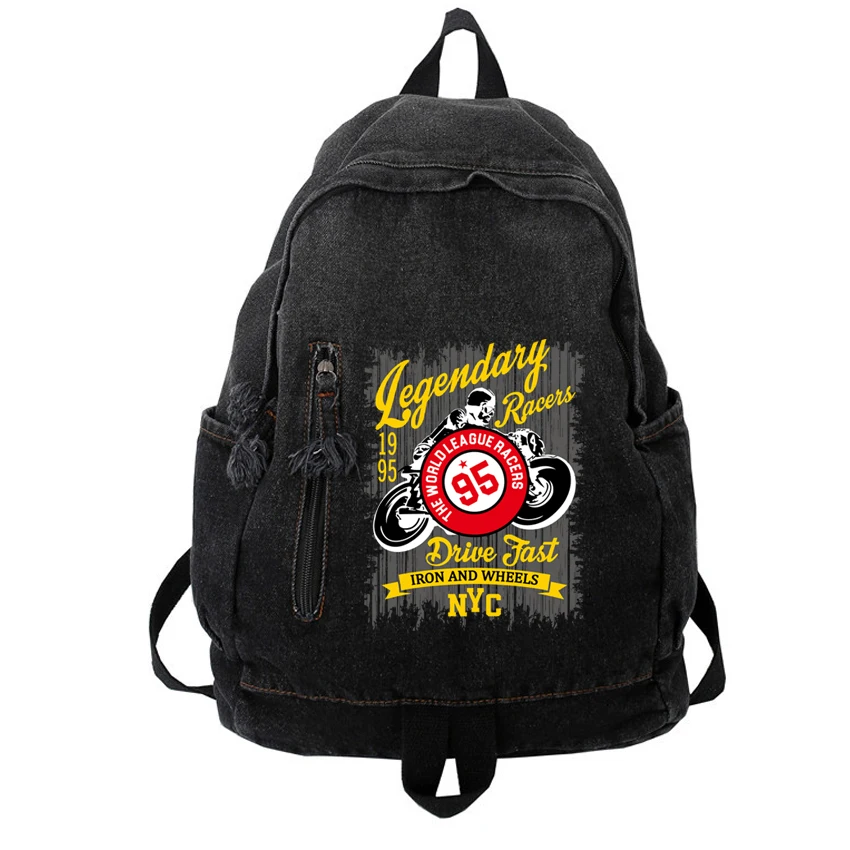 New Denim Korean All Match Schoolbags Street Racing Pattern Print Women Students Vintage Trendy Backpacks Y2k Aesthetic Rucksack
New Denim Korean All Match Schoolbags Street Racing Pattern Print Women Students Vintage Trendy Backpacks Y2k Aesthetic Rucksack