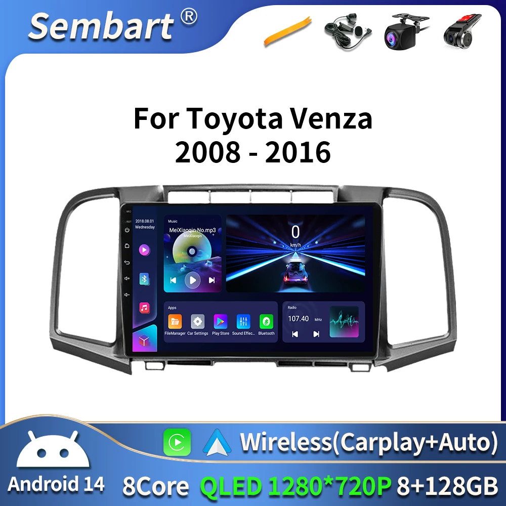 For Toyota Venza 2008 - 2016 Carplay Auto 4G+WIFI GPS Car Radio Navigation Multimedia Video Player Stereo BT Android 16
For Toyota Venza 2008 - 2016 Carplay Auto 4G+WIFI GPS Car Radio Navigation Multimedia Video Player Stereo BT Android 16