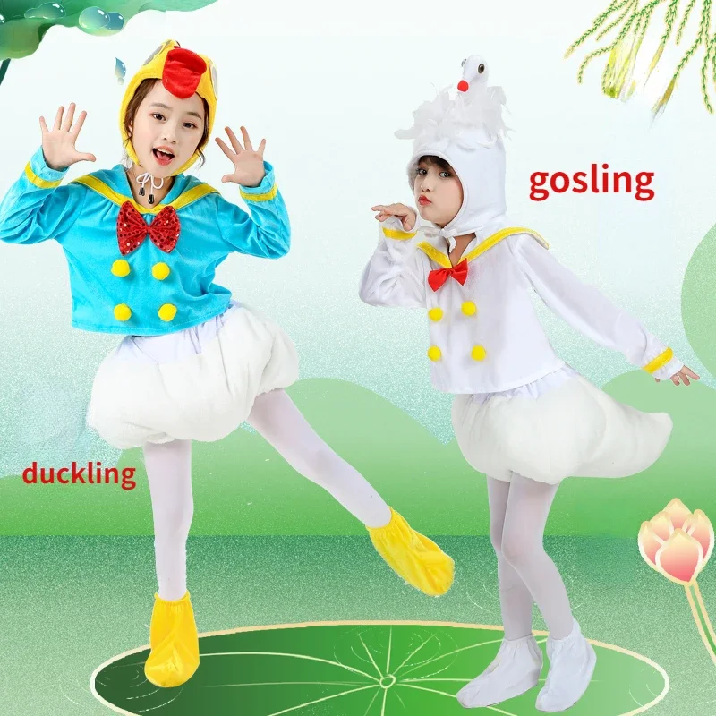 Children's Day Children's Small Animal Performance Clothing: Duck and White Swan Counting Duck Cartoon Performance Clothing
Children's Day Children's Small Animal Performance Clothing: Duck and White Swan Counting Duck Cartoon Performance Clothing