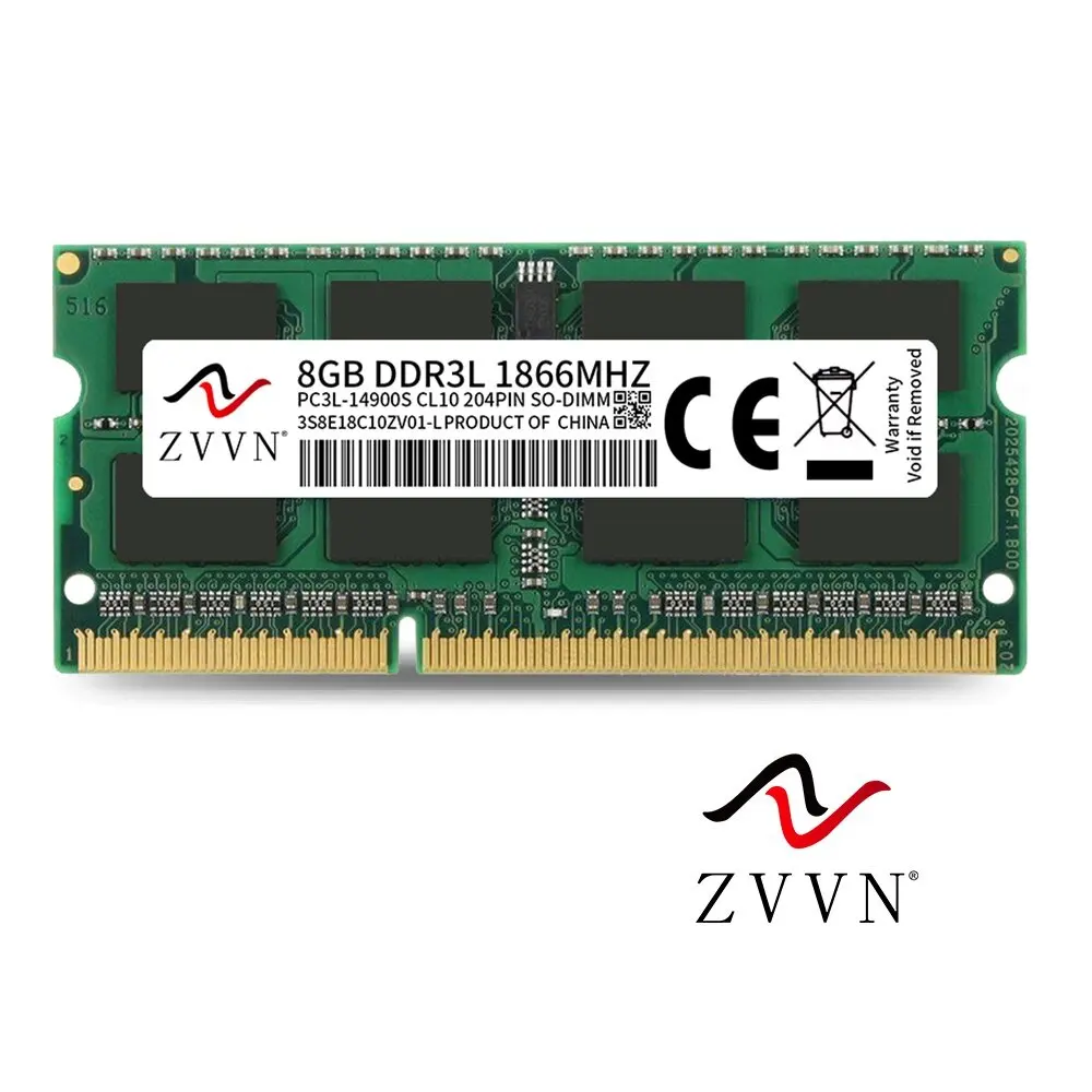 ZVVN 8 ГБ DDR3L 1866 (PC3L 14900) 204-контактная 1,35 В SO-DIMM Оперативная память для ноутбука
ZVVN 8 ГБ DDR3L 1866 (PC3L 14900) 204-контактная 1,35 В SO-DIMM Оперативная память для ноутбука