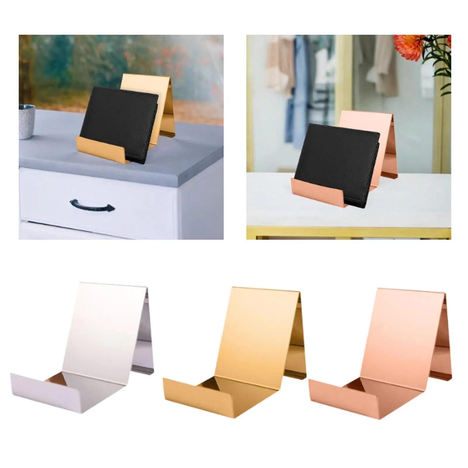 Tabletop Stanless Steel Wallet Rack Billfold Organizer Space Saving Multifunction Clutch Holder for Commercial Use Men Women
Tabletop Stanless Steel Wallet Rack Billfold Organizer Space Saving Multifunction Clutch Holder for Commercial Use Men Women