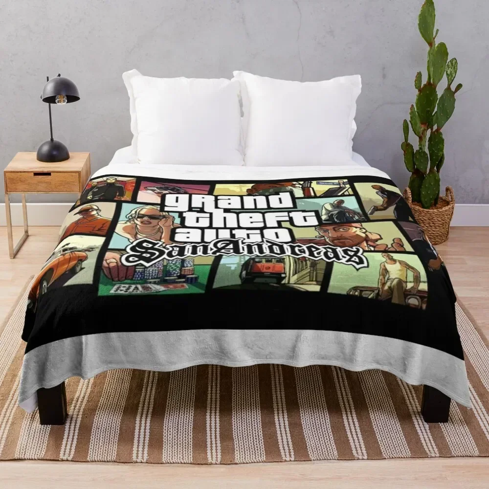 GTA San Andreas Gaming Art Throw Blanket Plaid Blankets For Bed Loose Nap Blankets for sofa Sofa Blankets
GTA San Andreas Gaming Art Throw Blanket Plaid Blankets For Bed Loose Nap Blankets for sofa Sofa Blankets