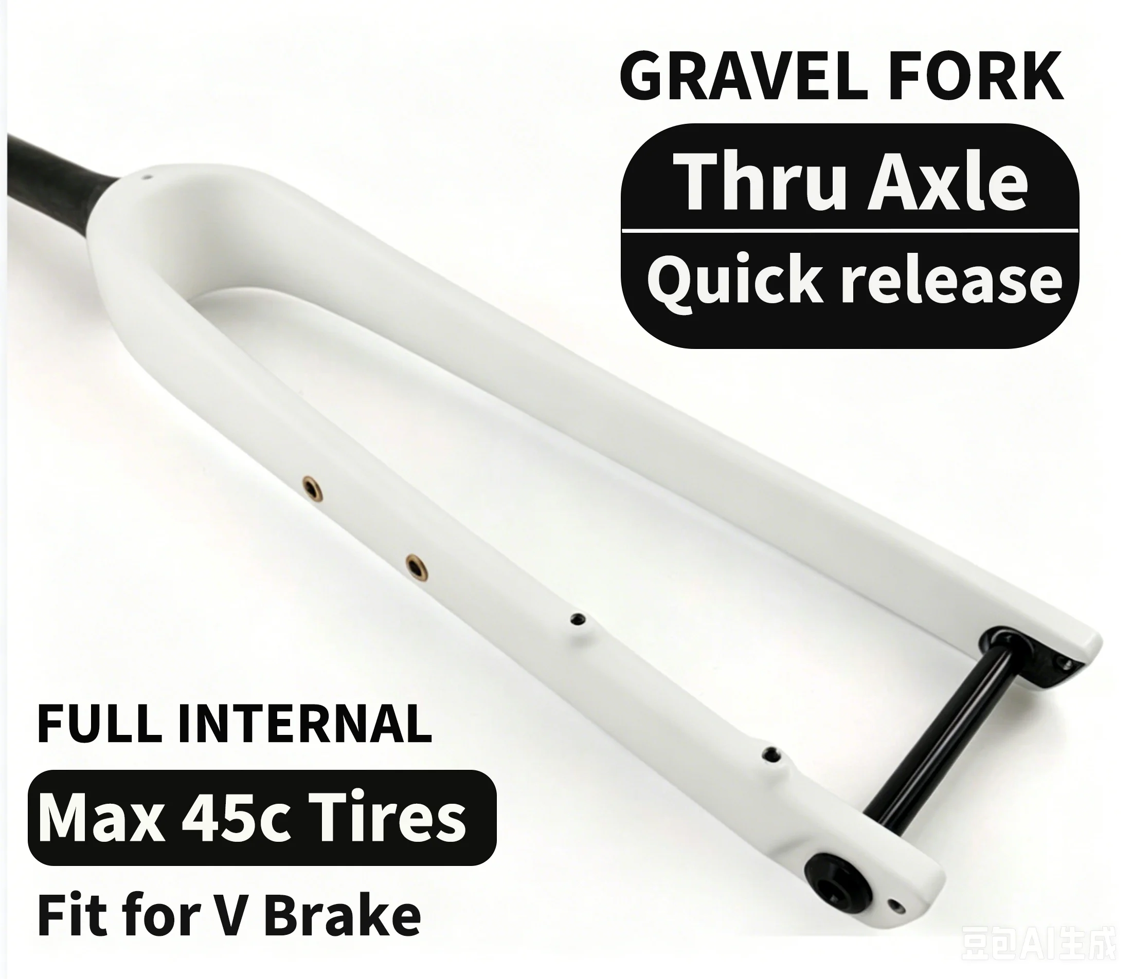 T1000 Carbon Fiber Gravel Bike Front Fork Half Internal Cable System Straight/Tapered Tube 700C X 45C Max Tire Thru Axle 12x100m
T1000 Carbon Fiber Gravel Bike Front Fork Half Internal Cable System Straight/Tapered Tube 700C X 45C Max Tire Thru Axle 12x100m