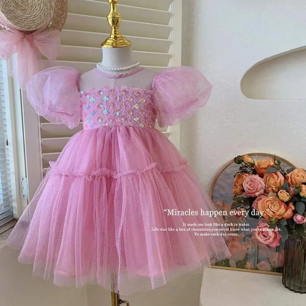 New in Dress for Girls Summer Baby Mesh Princess Girl Kid's Dress Clothes Children's Wedding Party Birthday Dresses Clothing
New in Dress for Girls Summer Baby Mesh Princess Girl Kid's Dress Clothes Children's Wedding Party Birthday Dresses Clothing