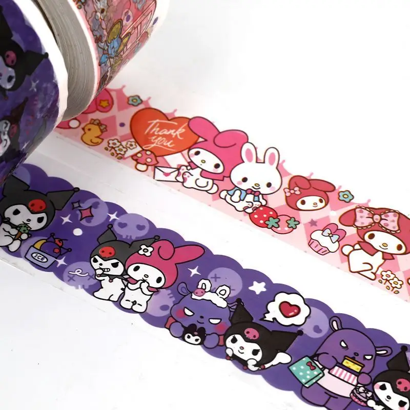 Kawaii Sanrio Melody Kuromi Cartoon Sealing Tape Cute Strawberry Printed Stickers Desktop Decoration Girl Children Festival Gift
Kawaii Sanrio Melody Kuromi Cartoon Sealing Tape Cute Strawberry Printed Stickers Desktop Decoration Girl Children Festival Gift