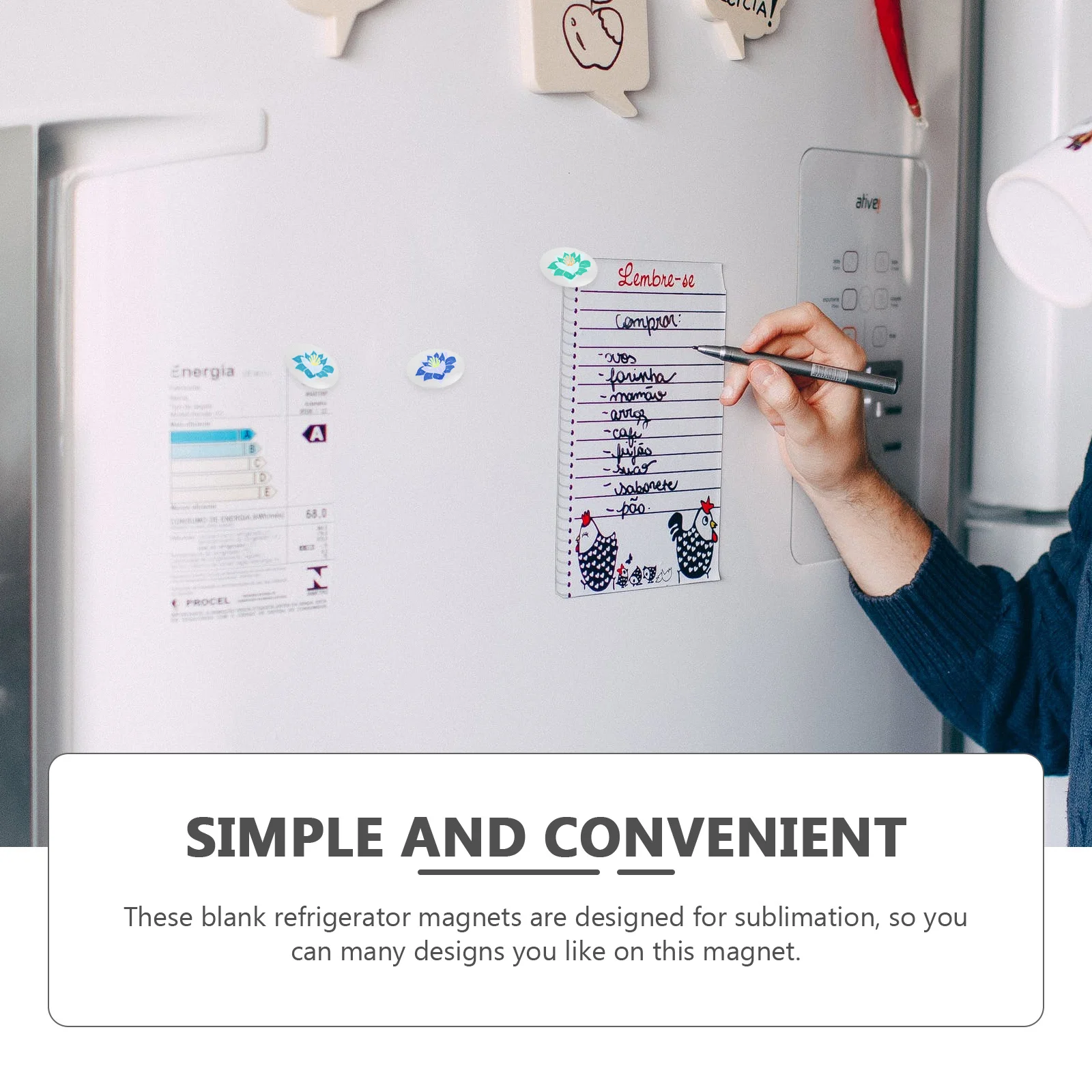 12Pcs Refrigerator Magnets Sublimation Blanks DIY Fridge Stickers Creative Magnetic Decor Craft Supplies 
12Pcs Refrigerator Magnets Sublimation Blanks DIY Fridge Stickers Creative Magnetic Decor Craft Supplies