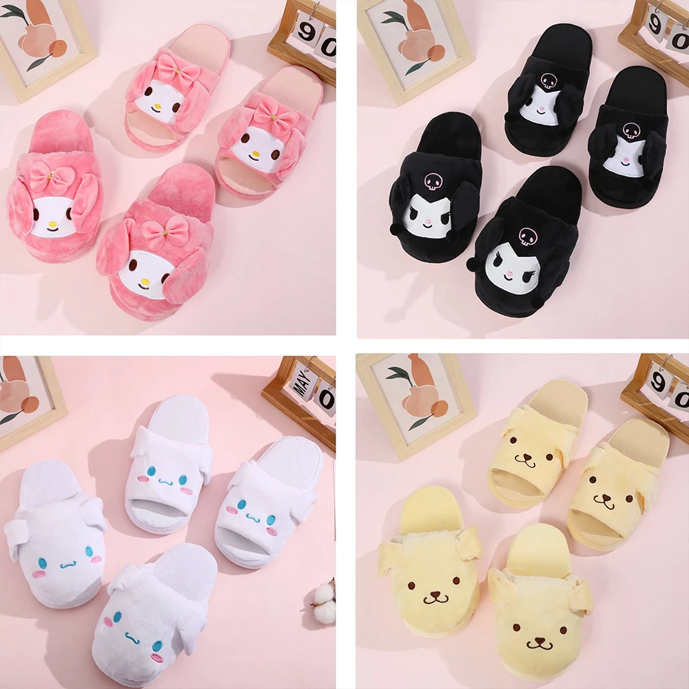 Тапочки Аниме Kuromi с движущимися ушами Sanrioed Kawaii My Melody Cinnamoroll, домашние тапочки на осень и зиму, милые Креативные забавные домашние тапочки
Тапочки Аниме Kuromi с движущимися ушами Sanrioed Kawaii My Melody Cinnamoroll, домашние тапочки на осень и зиму, милые Креативные забавные домашние тапочки