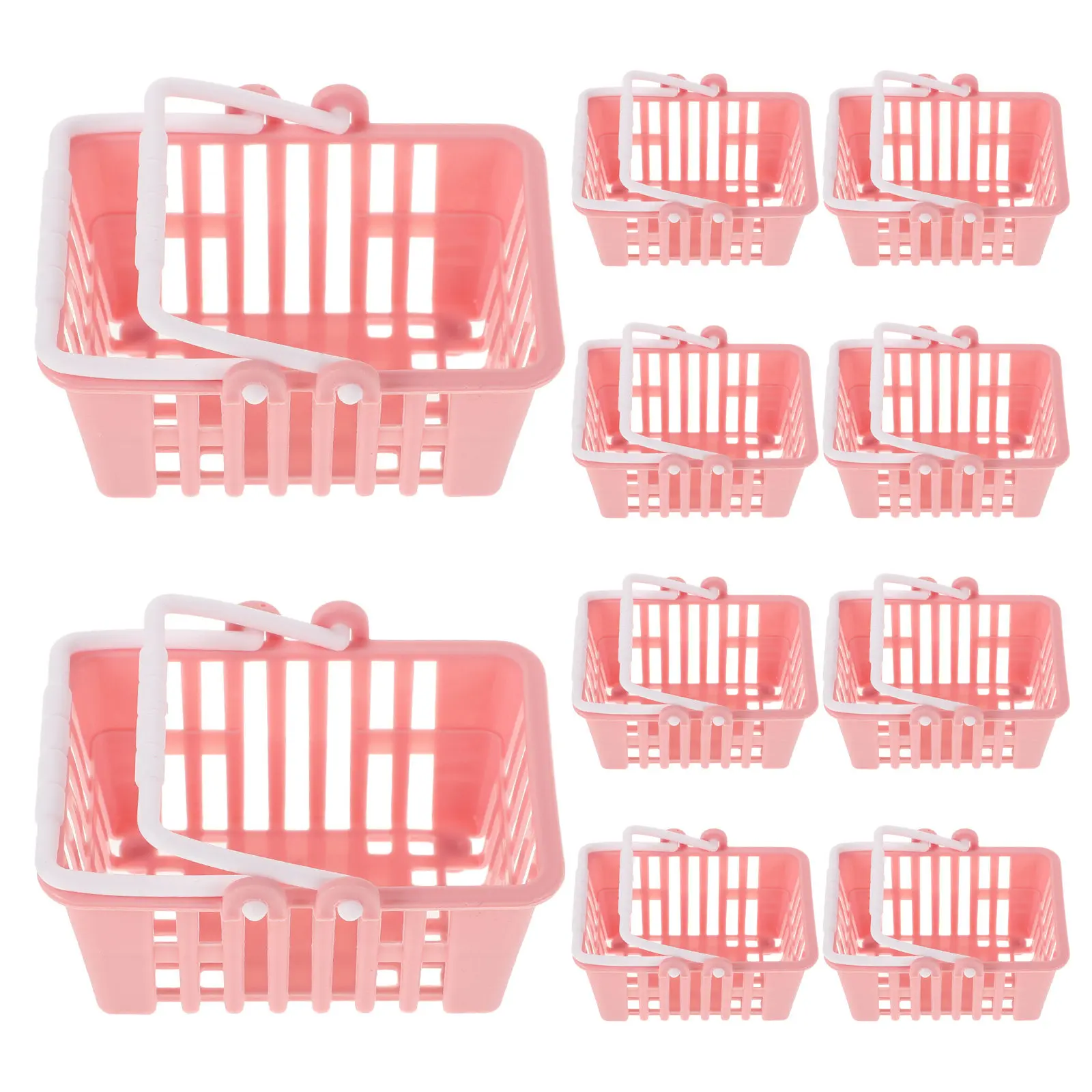 10pcs Mini Shopping Baskets H for Dollhouse Accessories Storage Pretend Game Prop Small Size H Basket Toy
10pcs Mini Shopping Baskets H for Dollhouse Accessories Storage Pretend Game Prop Small Size H Basket Toy