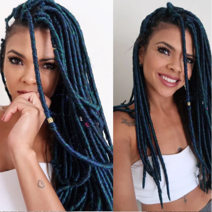 Synthetic Dreadlocks Wig 18 Inch 24 Strands Ombre Jumbo Braiding Hair Crochet Twist Afro Style Cosplay Party Costume Braids
Synthetic Dreadlocks Wig 18 Inch 24 Strands Ombre Jumbo Braiding Hair Crochet Twist Afro Style Cosplay Party Costume Braids