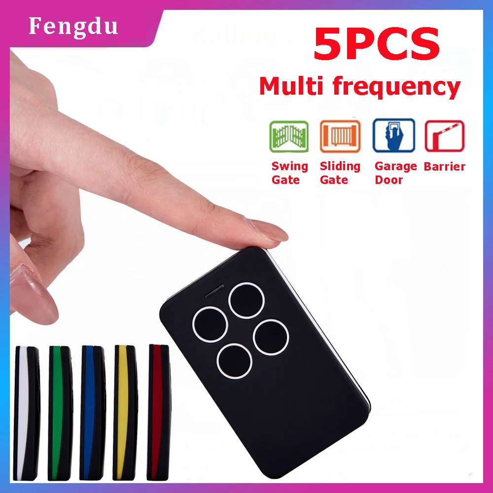 Gate Remote Control 5PCS Garage Door Controller Copy Brand Rolling Code and Fixed Code Universal Multifrequency Garage Remote
Gate Remote Control 5PCS Garage Door Controller Copy Brand Rolling Code and Fixed Code Universal Multifrequency Garage Remote
