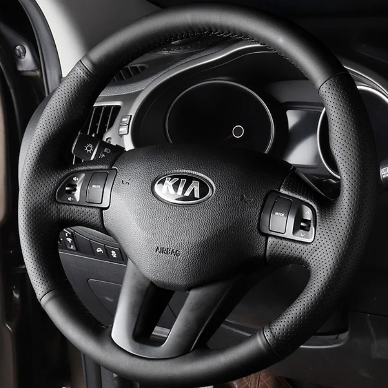Customized For Kia Sportage R Steering Wheel Cover Anti-skid Genuine Leather Hand-sewn 2011-2016 Auto Interior Accessories
Customized For Kia Sportage R Steering Wheel Cover Anti-skid Genuine Leather Hand-sewn 2011-2016 Auto Interior Accessories