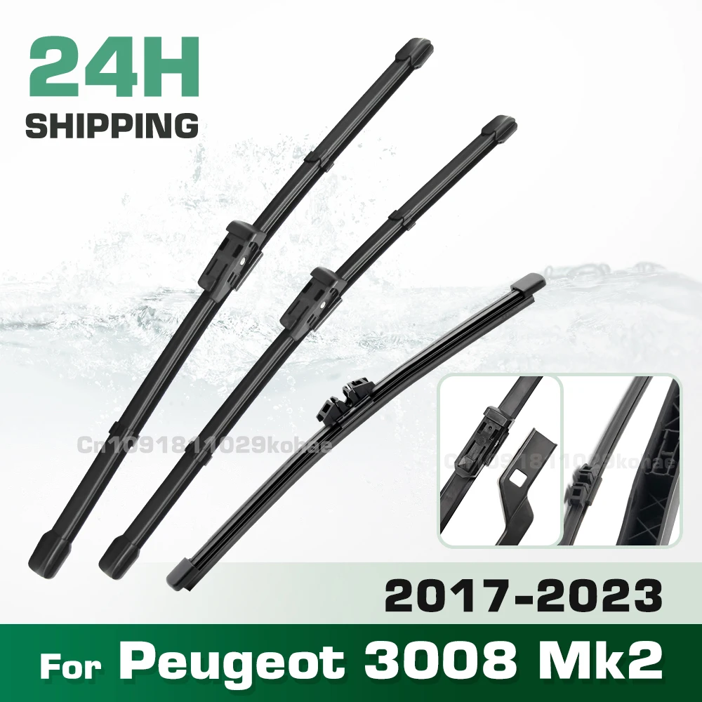 GREATROAD Wiper LHD&RHD Front & Rear Wiper Blades Set For Peugeot 3008 Mk2 2017 - 2023 Windshield Windscreen Window Brushes
GREATROAD Wiper LHD&RHD Front & Rear Wiper Blades Set For Peugeot 3008 Mk2 2017 - 2023 Windshield Windscreen Window Brushes