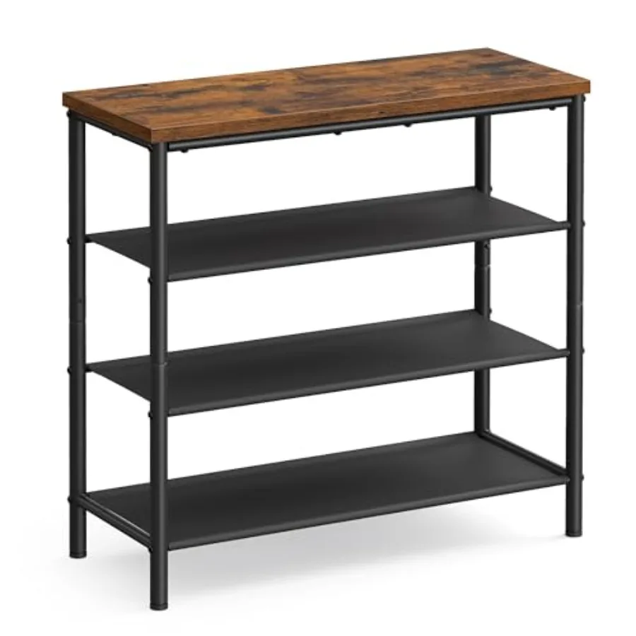 Shoe Rack, 4-Tier Shoe Storage Organizer for Entryway and Closet, Holds 9-12 Pairs of Shoes, 3 Fabric Shelves, Steel Frame, Ind
Shoe Rack, 4-Tier Shoe Storage Organizer for Entryway and Closet, Holds 9-12 Pairs of Shoes, 3 Fabric Shelves, Steel Frame, Ind