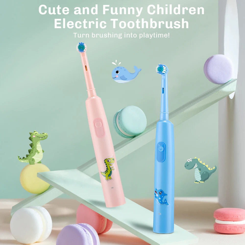 Children Smart Electric Toothbrush Cute Cleaning Toothbrush Round Head Rotating Cartoon Cleaning Toothbrush for Aged 3 and Above
Children Smart Electric Toothbrush Cute Cleaning Toothbrush Round Head Rotating Cartoon Cleaning Toothbrush for Aged 3 and Above