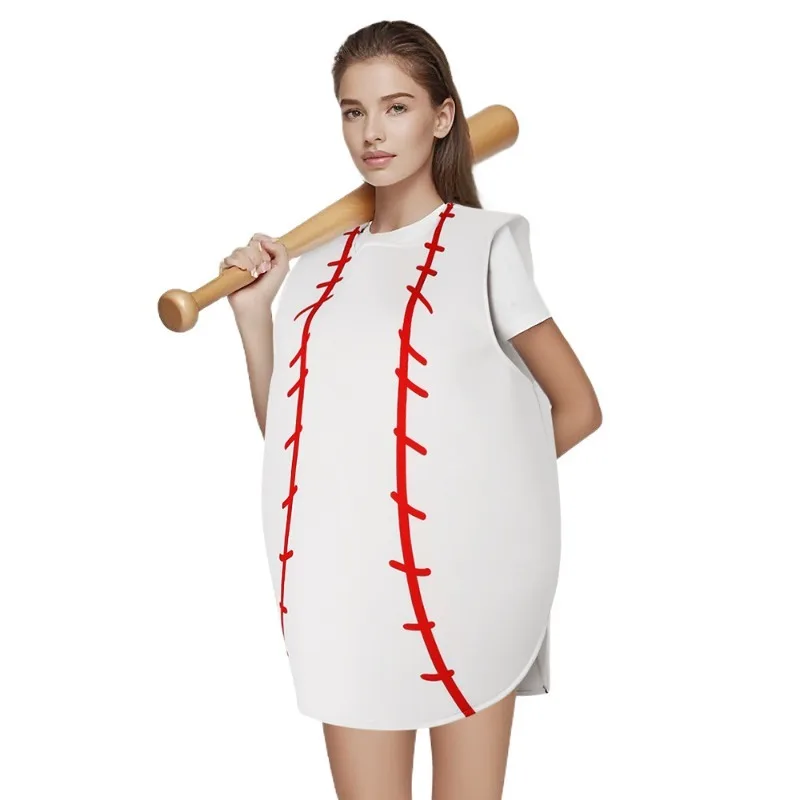 Baseball Sponge Jumpsuit Cosplay Costume Funny Sports Full Bodysuit for Men Women Halloween Role Play Party Stage Performance
Baseball Sponge Jumpsuit Cosplay Costume Funny Sports Full Bodysuit for Men Women Halloween Role Play Party Stage Performance