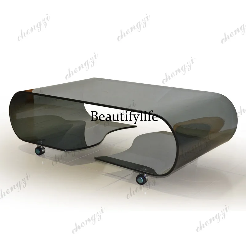 Modern Round Tempered Glass Coffee Table Double Layer Creative Small Space Living Room Trendy Minimalist Home K182
Modern Round Tempered Glass Coffee Table Double Layer Creative Small Space Living Room Trendy Minimalist Home K182