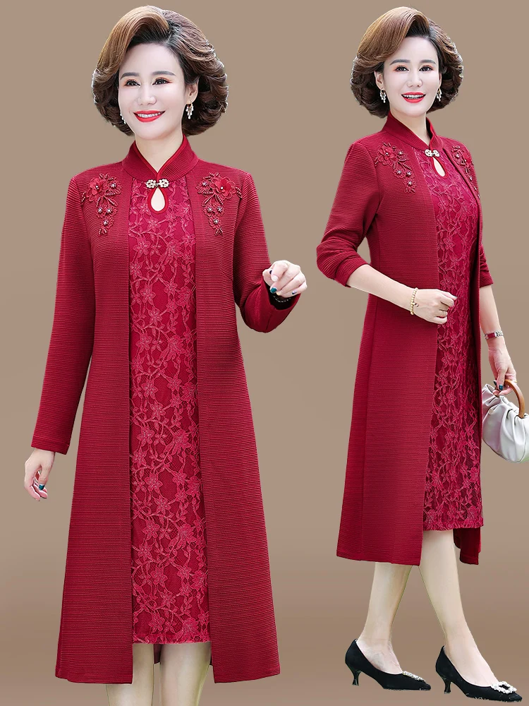 Ele Modernized Dr for Wedding Matron of Middle-Aged And ly Women Spring Autumn Faionable Gown
Ele Modernized Dr for Wedding Matron of Middle-Aged And ly Women Spring Autumn Faionable Gown