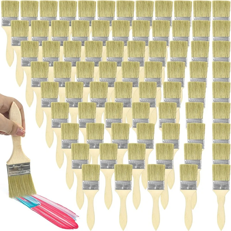 A83I-120 Chip Brushes 2 Inch Bulk Chip Paint Brushes Bulk Bristle Paint Brushes Wooden Stain Brushes For Paint, Glue, Varnish
A83I-120 Chip Brushes 2 Inch Bulk Chip Paint Brushes Bulk Bristle Paint Brushes Wooden Stain Brushes For Paint, Glue, Varnish