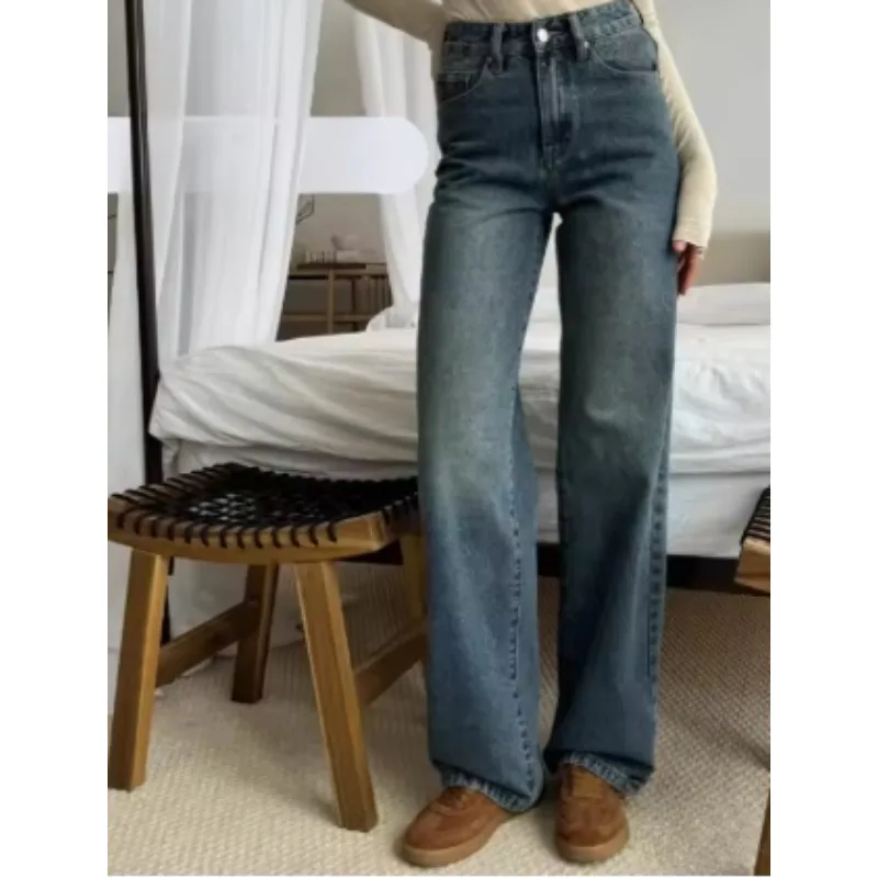 Women Vintage Jeans High Waist Wide Leg Denim Pants Casual Fashion Spring Loose Denim Trousers Women Straight Jeans
Women Vintage Jeans High Waist Wide Leg Denim Pants Casual Fashion Spring Loose Denim Trousers Women Straight Jeans
