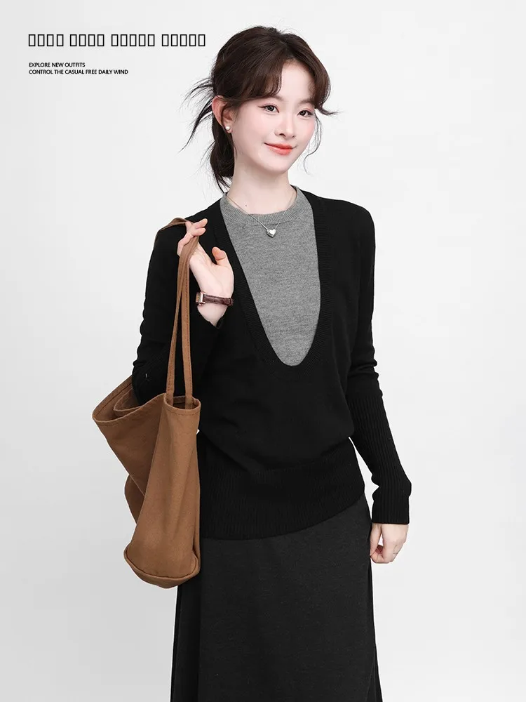 Женский вязаный топ Ele Bla Long Sve, повседневный, свободного кроя, имитация двухслойности, Galaxy Resident, весна 2026, в стиле Lazy Fashion
Женский вязаный топ Ele Bla Long Sve, повседневный, свободного кроя, имитация двухслойности, Galaxy Resident, весна 2026, в стиле Lazy Fashion